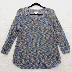 Sweater Tweedcore Pullover Dopamine Dressing Casual Cozy Vacation Resort Size M